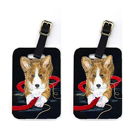Carolines Treasures Carolines Treasures SS8570BT Corgi Luggage Tag - Pair 2; 4 x 2.75 In. SS8570BT